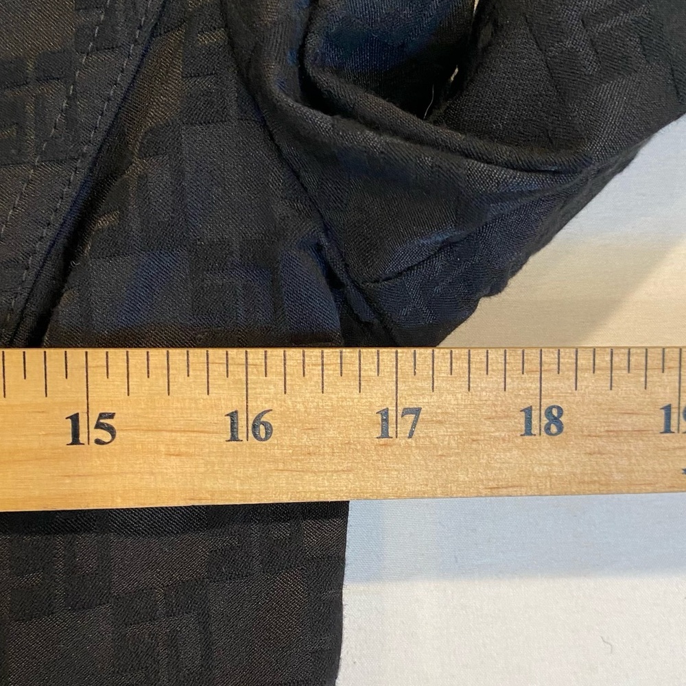 Vintage St. John Women's Black Monogram Blazer Jacket, Size S, Corset Back Belt - Picture 5 of 8
